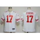 NIKE NFL Jerseys San Francisco 49ers #17 Jenkins White [Game]
