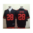 Nike San Francisco 49ers #28 Carlos Hyde Black Jerseys(Game)