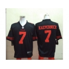 Nike San Francisco 49ers #7 Colin Kaepernick Black Jerseys[Game]