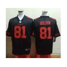 Nike San Francisco 49ers #81 Anquan Boldin Black Jerseys(Game)