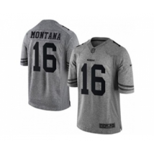 nike nfl jerseys san francisco 49ers #16 montana gray[game]