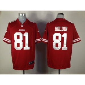 nike nfl jerseys san francisco 49ers #81 boldin red[game]