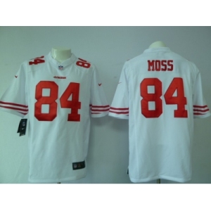 nike nfl jerseys san francisco 49ers #84 moss white[game]