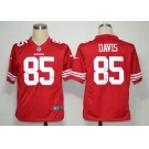 nike nfl jerseys san francisco 49ers #85 davis red[game]