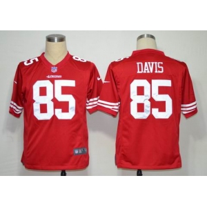 nike nfl jerseys san francisco 49ers #85 davis red[game]