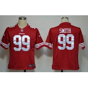 nike nfl jerseys san francisco 49ers #99 smith red[game]
