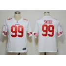 nike nfl jerseys san francisco 49ers #99 smith white[game]