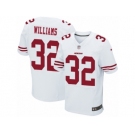 Men Nike San Francisco 49ers #32 Joe Williams Elite White NFL Jersey