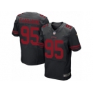 Men Nike San Francisco 49ers #95 Tank Carradine Elite Black NFL Jersey