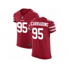 Men Nike San Francisco 49ers #95 Tank Carradine Red Team Color Vapor Untouchable Elite Player NFL Jersey