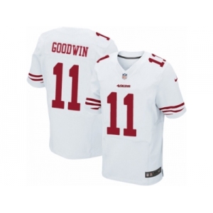 Men's Nike San Francisco 49ers #11 Marquise Goodwin Elite White NFL Jersey