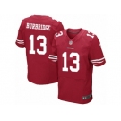 Men's Nike San Francisco 49ers #13 Aaron Burbridge Elite Red Team Color NFL Jersey
