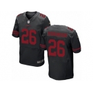 Men's Nike San Francisco 49ers #26 Rashard Robinson Elite Black Alternate NFL Jersey