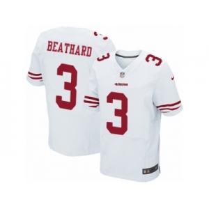 Men's Nike San Francisco 49ers #3 C. J. Beathard Elite White NFL Jersey