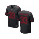 Men's Nike San Francisco 49ers #33 Joe Williams Elite Black NFL Jersey