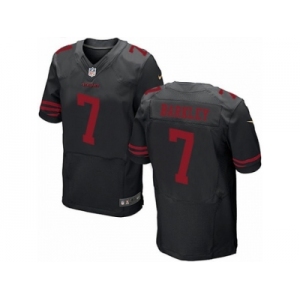 Men's Nike San Francisco 49ers #7 Matt Barkley Elite Black NFL Jersey