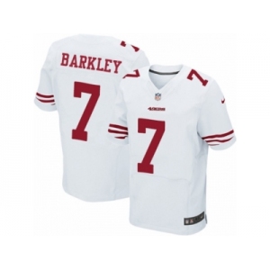 Men's Nike San Francisco 49ers #7 Matt Barkley Elite White NFL Jersey