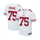 Men's Nike San Francisco 49ers #75 Alex Boone Elite White NFL Jersey
