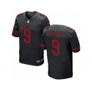 Men's Nike San Francisco 49ers #9 Robbie Gould Elite Black NFL Jersey