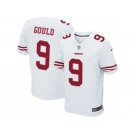 Men's Nike San Francisco 49ers #9 Robbie Gould Elite White NFL Jersey