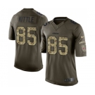 Men's San Francisco 49ers #85 George Kittle Elite Green Salute to Service Football Jersey