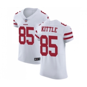 Men's San Francisco 49ers #85 George Kittle White Vapor Untouchable Elite Player Football Jersey