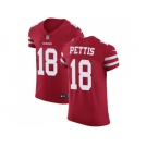 Nike San Francisco 49ers #18 Dante Pettis Red Team Color Men Stitched NFL Vapor Untouchable Elite Jersey