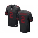 Nike San Francisco 49ers #2 Blaine Gabbert Black jerseys([Elite]