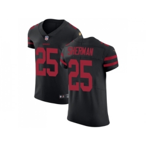 Nike San Francisco 49ers #25 Richard Sherman Black Alternate Men Stitched NFL Vapor Untouchable Elite Jersey