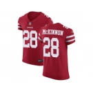 Nike San Francisco 49ers #28 Jerick McKinnon Red Team Color Men Stitched NFL Vapor Untouchable Elite Jersey