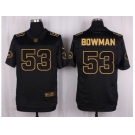 Nike San Francisco 49ers #53 NaVorro Bowman Black Pro Line Gold Collection Jersey(Elite)