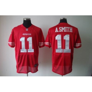 nike nfl jerseys san francisco 49ers #11 a.smith red[elite]