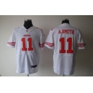 nike nfl jerseys san francisco 49ers #11 a.smith white[elite]