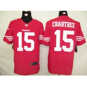 nike nfl jerseys san francisco 49ers #15 crabtree red[elite]