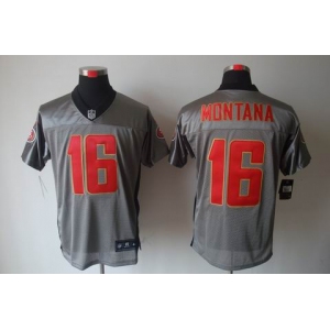 nike nfl jerseys san francisco 49ers #16 montana grey[Elite shadow]