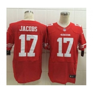 nike nfl jerseys san francisco 49ers #17 jacobs red[Elite][jacobs]