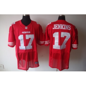 nike nfl jerseys san francisco 49ers #17 jenkins red[elite]