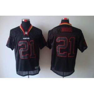 nike nfl jerseys san francisco 49ers #21 gore black[Elite lights out]
