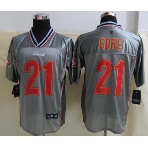 nike nfl jerseys san francisco 49ers #21 gore grey[Elite vapor]