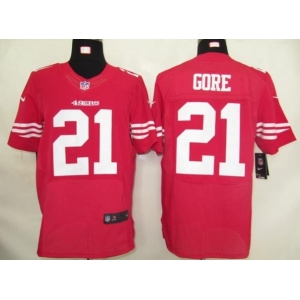 nike nfl jerseys san francisco 49ers #21 gore red[elite]