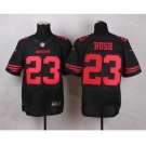 nike nfl jerseys san francisco 49ers #23 bush black[Elite][bush]