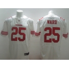 nike nfl jerseys san francisco 49ers #25 ward white[Elite]