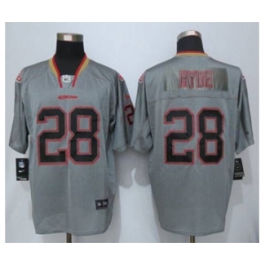 nike nfl jerseys san francisco 49ers #28 hyde grey[Elite lights out]