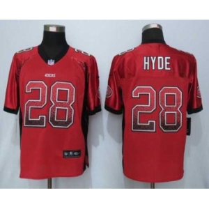 nike nfl jerseys san francisco 49ers #28 hyde red[Elite drift fashion]