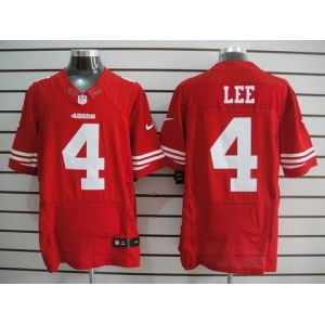nike nfl jerseys san francisco 49ers #4 Lee red[Elite]