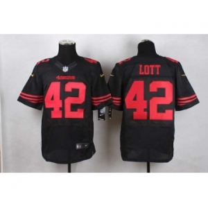 nike nfl jerseys san francisco 49ers #42 ronnie lott black[Elite]