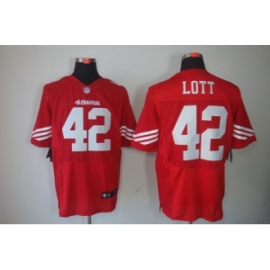 nike nfl jerseys san francisco 49ers #42 ronnie lott red[Elite]