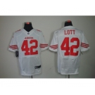 nike nfl jerseys san francisco 49ers #42 ronnie lott white[Elite]