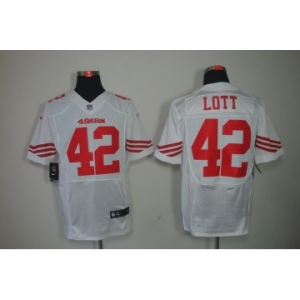 nike nfl jerseys san francisco 49ers #42 ronnie lott white[Elite]