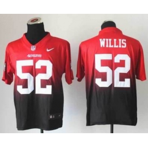 nike nfl jerseys san francisco 49ers #52 patrick willis red-grey[Elite drift fashion][second version]
